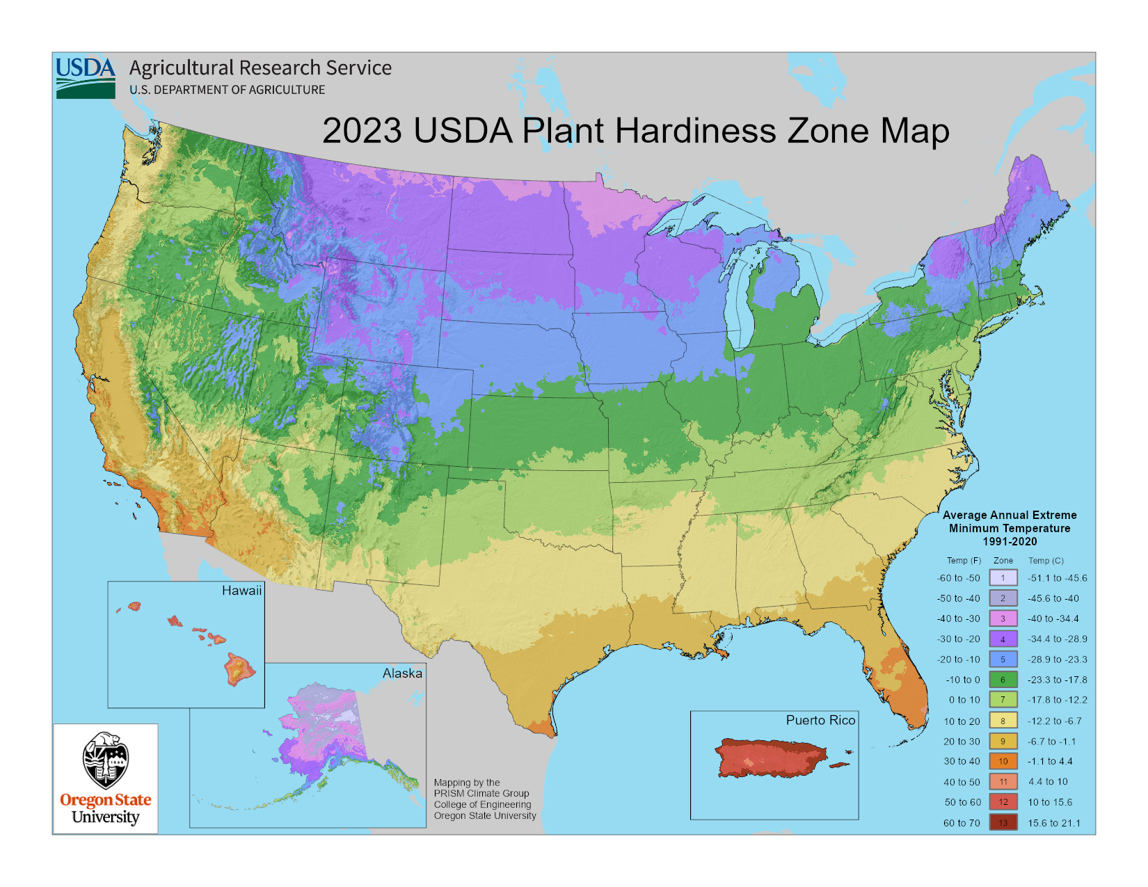 Visit USDA To Learn More About The Plant Hardiness Zone Map 2023 USDA Plant Hardiness Zone Map